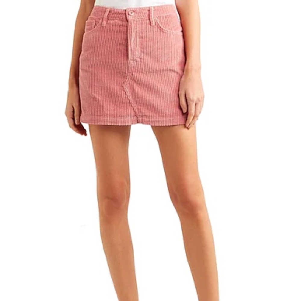Grlfrnd Mini Skirt Corduroy Pink | size 26